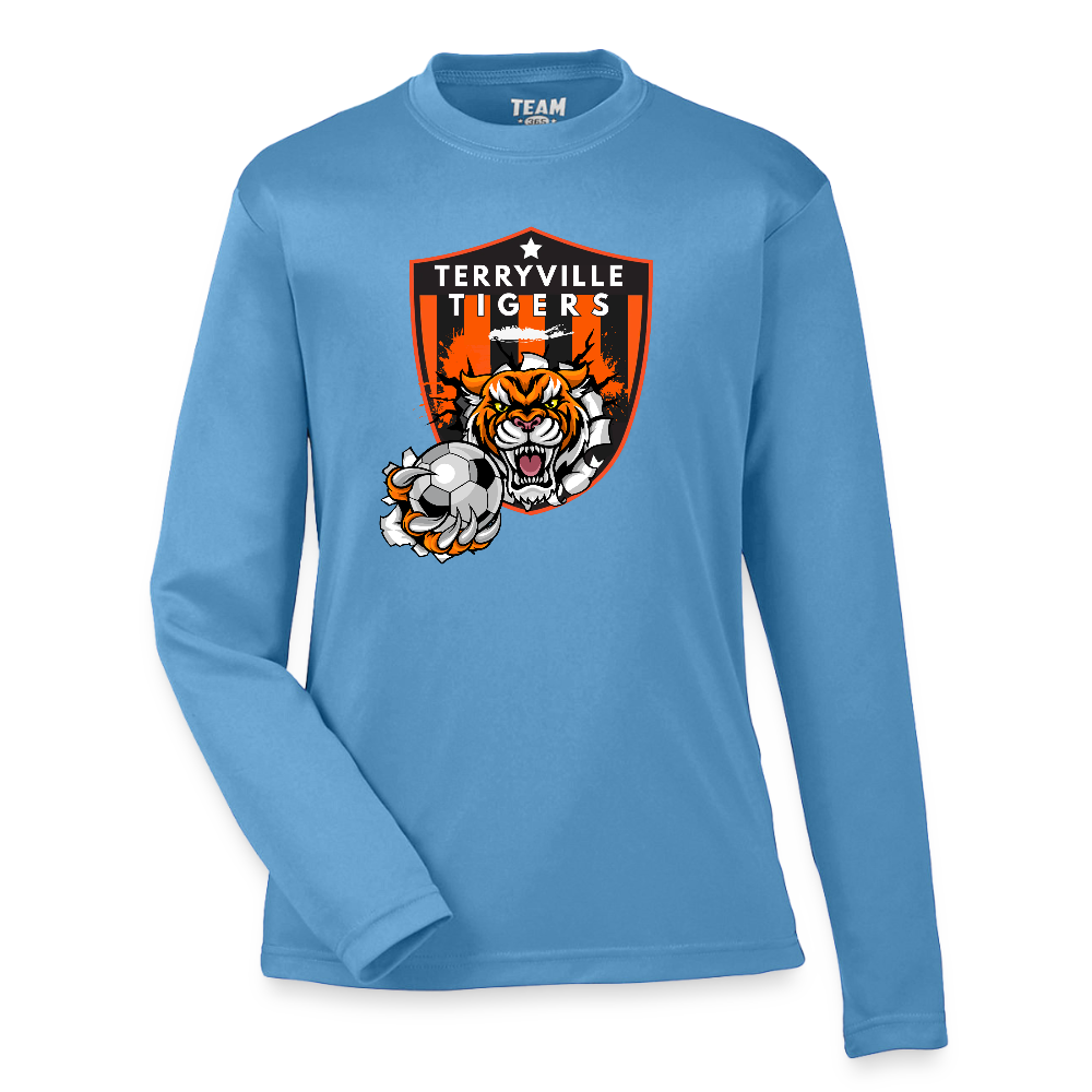 Youth Zone Performance Long-Sleeve T-Shirt - light blue