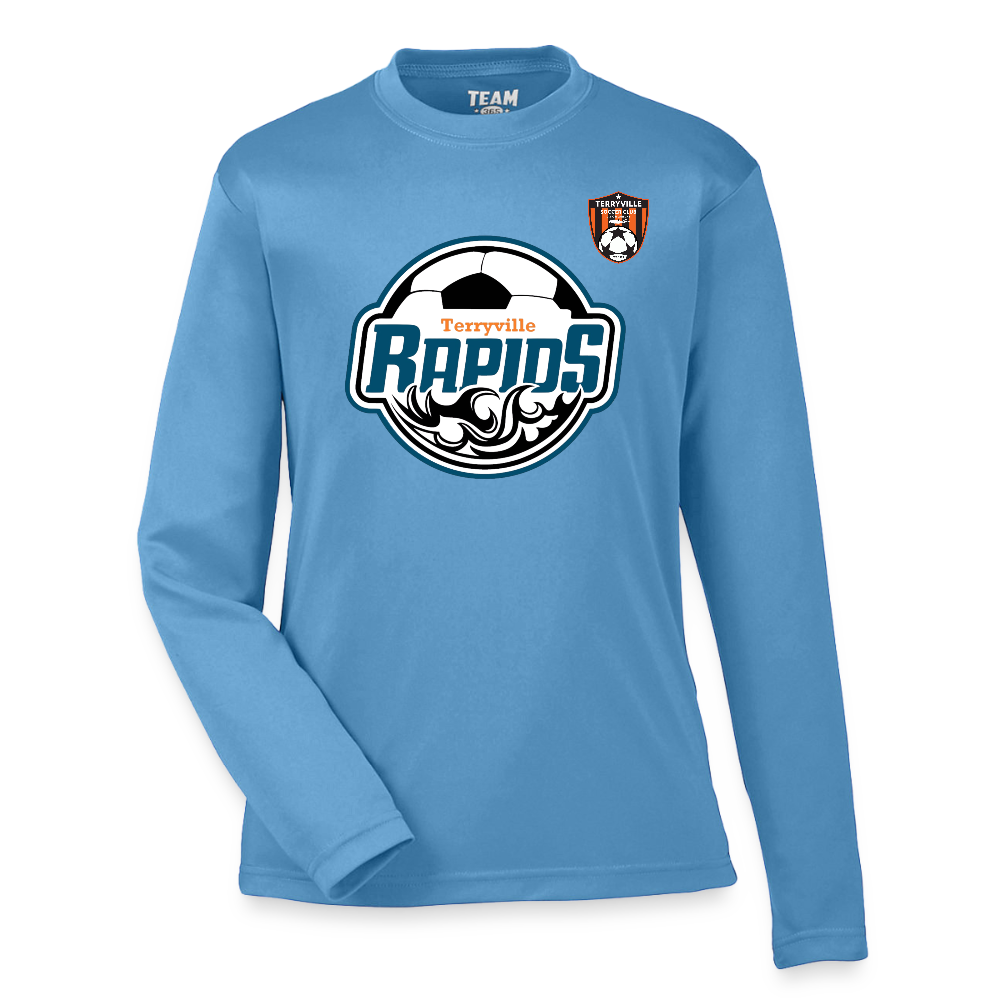 Youth Zone Performance Long-Sleeve T-Shirt - light blue
