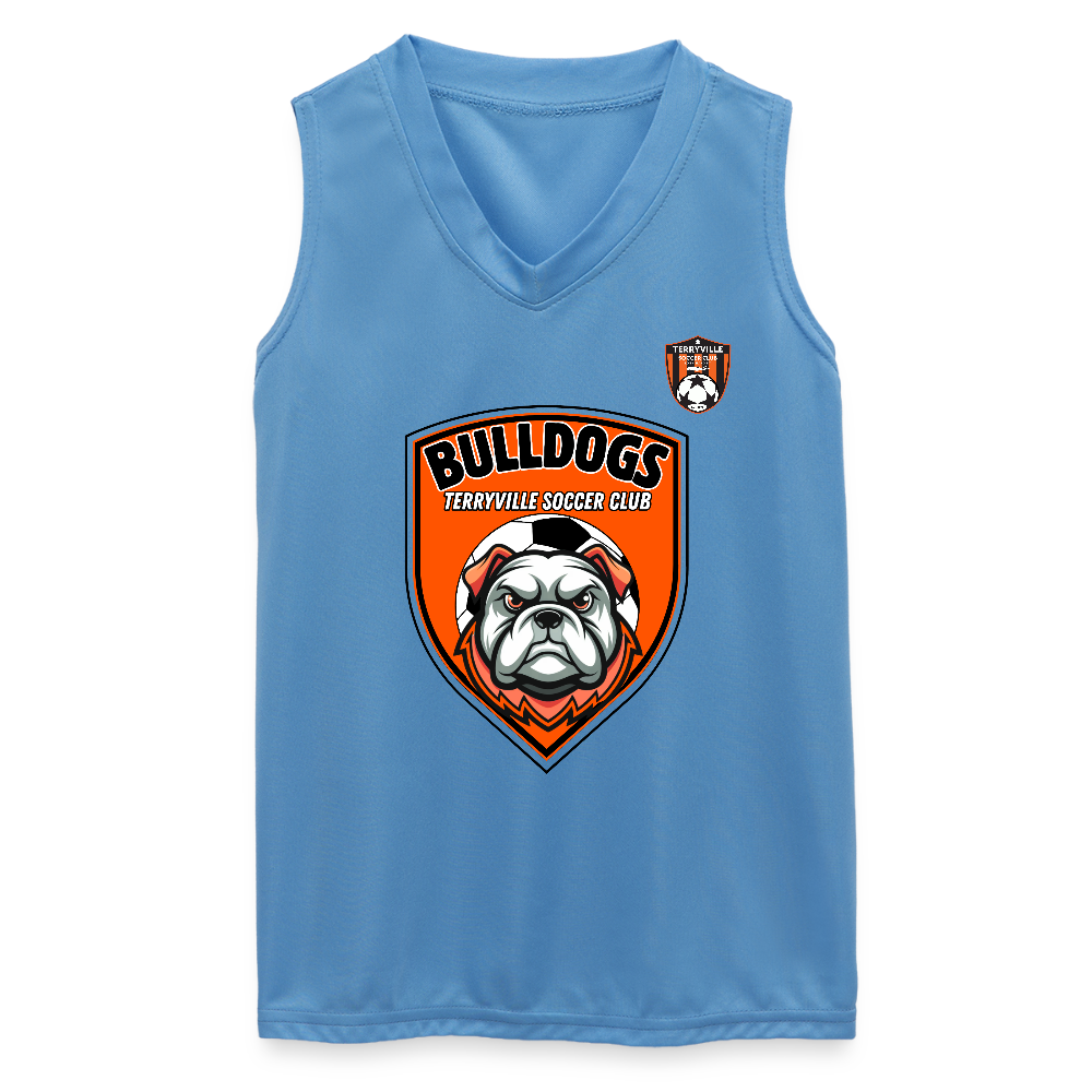 Augusta Girls Sleeveless Wicking Attain Jersey - columbia blue