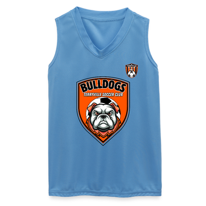 Augusta Girls Sleeveless Wicking Attain Jersey - columbia blue