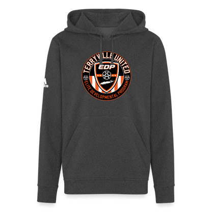 Adidas Unisex Fleece Hoodie - charcoal grey