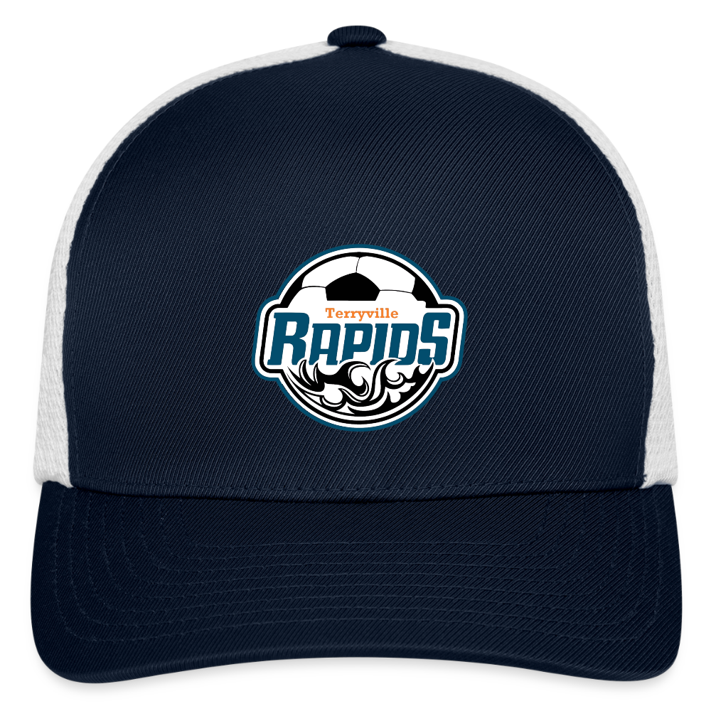 Flexfit Fitted Baseball Cap - navy/white