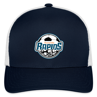 Flexfit Fitted Baseball Cap - navy/white