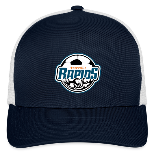 Flexfit Fitted Baseball Cap - navy/white