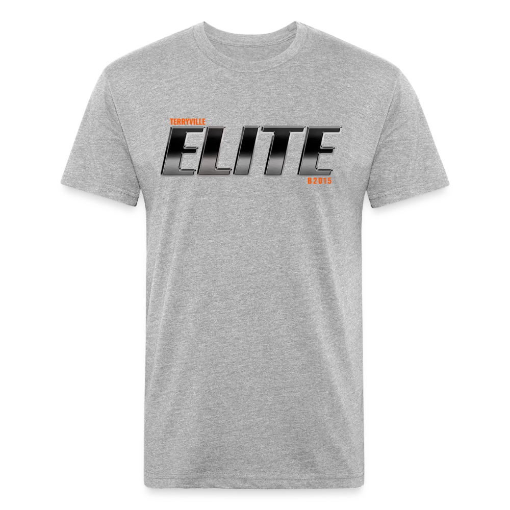 Fitted Cotton/Poly T-Shirt by Next Level - heather gray
