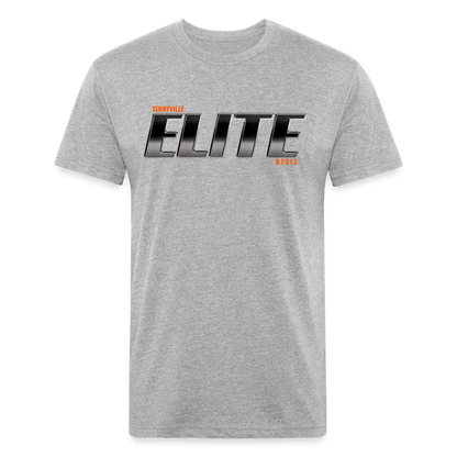 Fitted Cotton/Poly T-Shirt by Next Level - heather gray