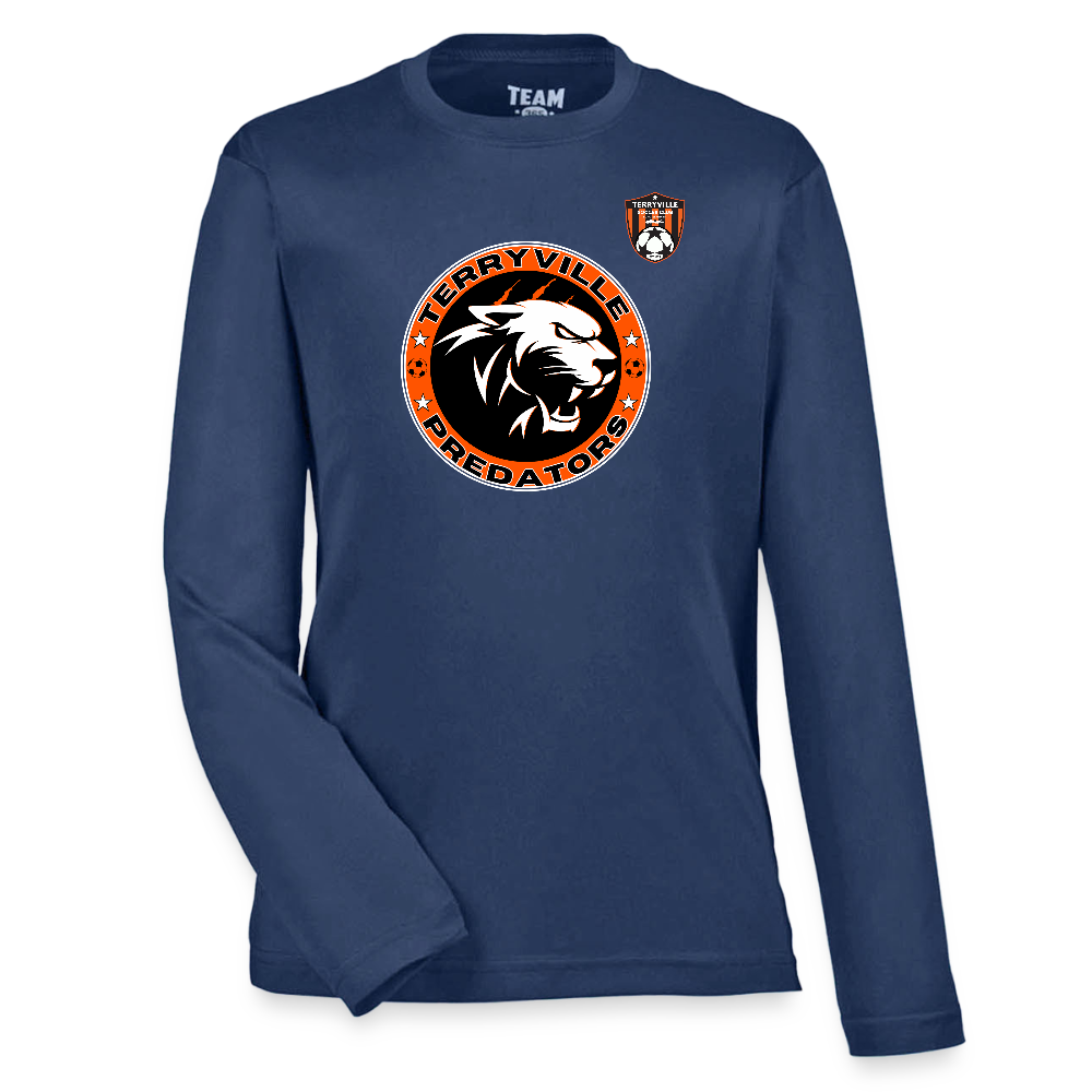 Youth Zone Performance Long-Sleeve T-Shirt - dark navy