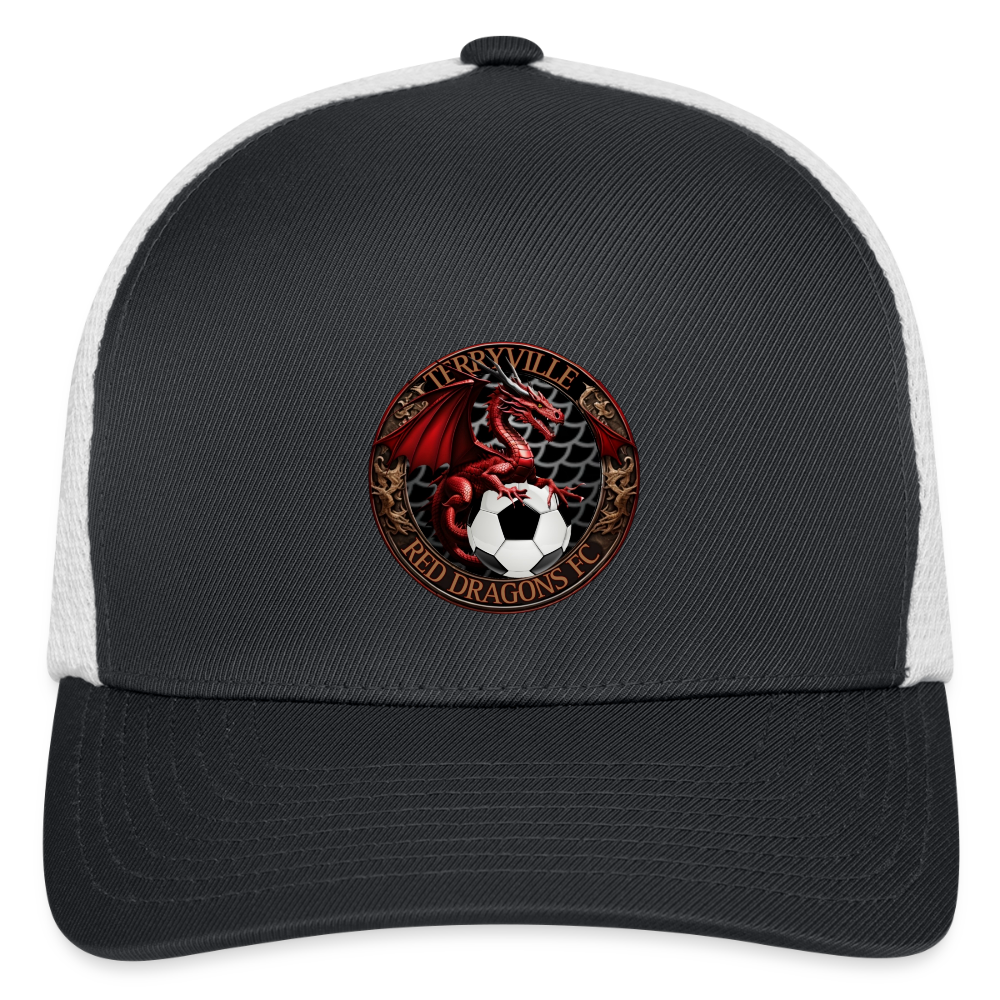 Flexfit Fitted Cap - dark gray/white