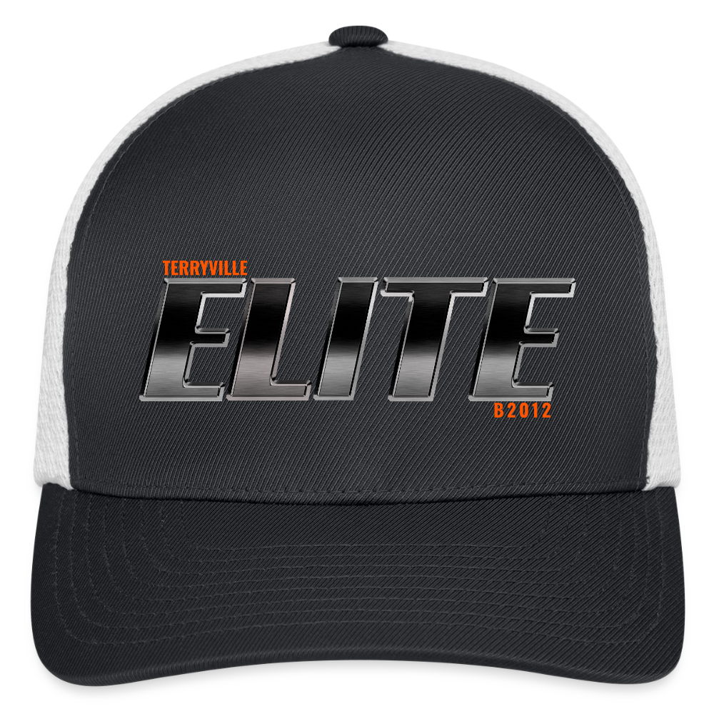 Flexfit Fitted Baseball Cap - dark gray/white