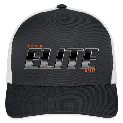 Flexfit Fitted Baseball Cap - dark gray/white