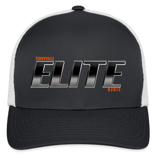 Flexfit Fitted Baseball Cap - dark gray/white