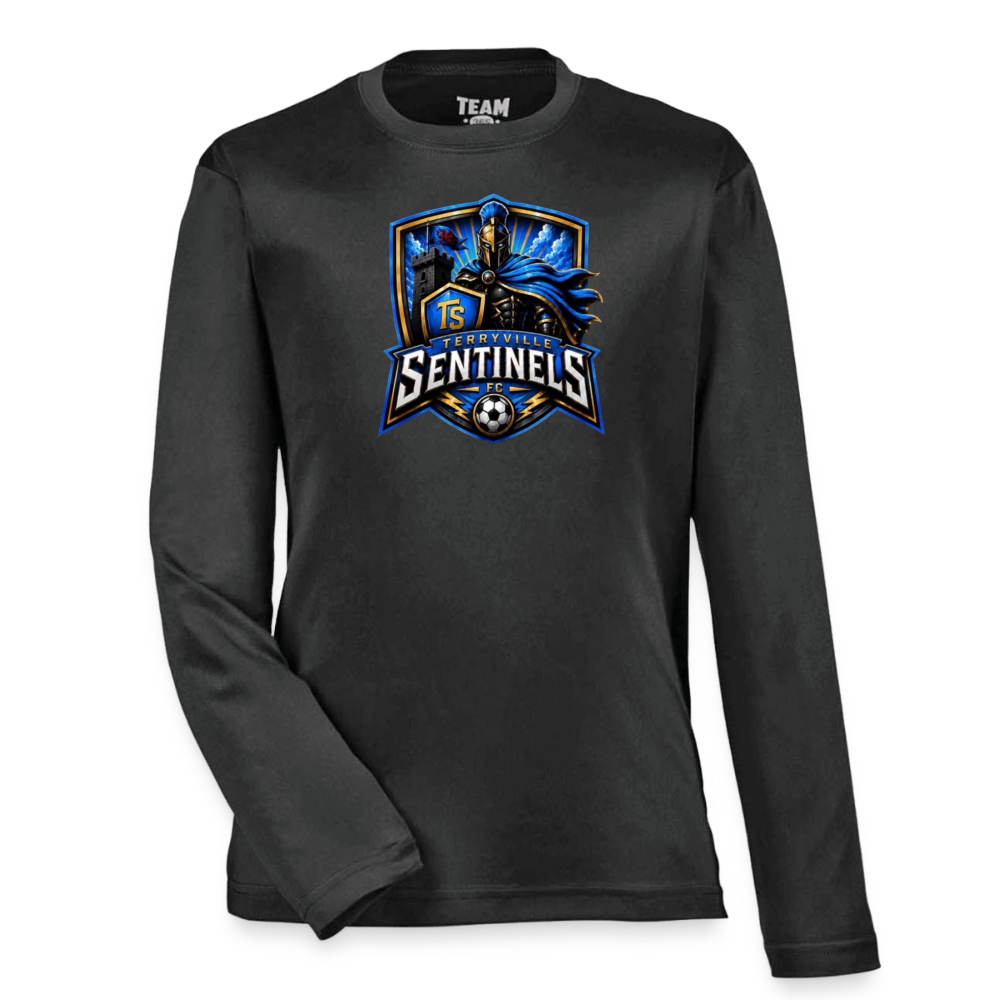 Youth Zone Performance Long-Sleeve T-Shirt - black