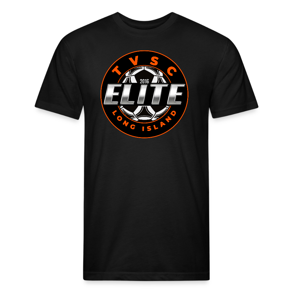 Fitted Cotton/Poly T-Shirt by Next Level - black