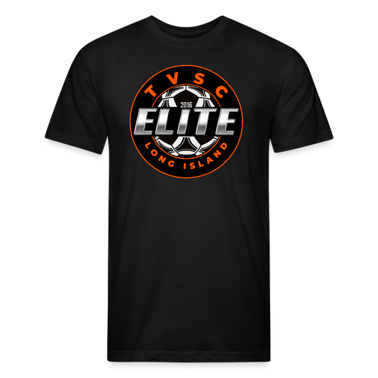 Fitted Cotton/Poly T-Shirt by Next Level - black
