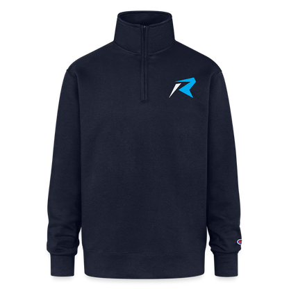 Champion Unisex 1/4 Zip Pullover Sweatshirt - navy