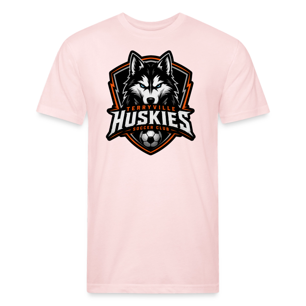 Fitted Cotton/Poly T-Shirt by Next Level - blush pink 