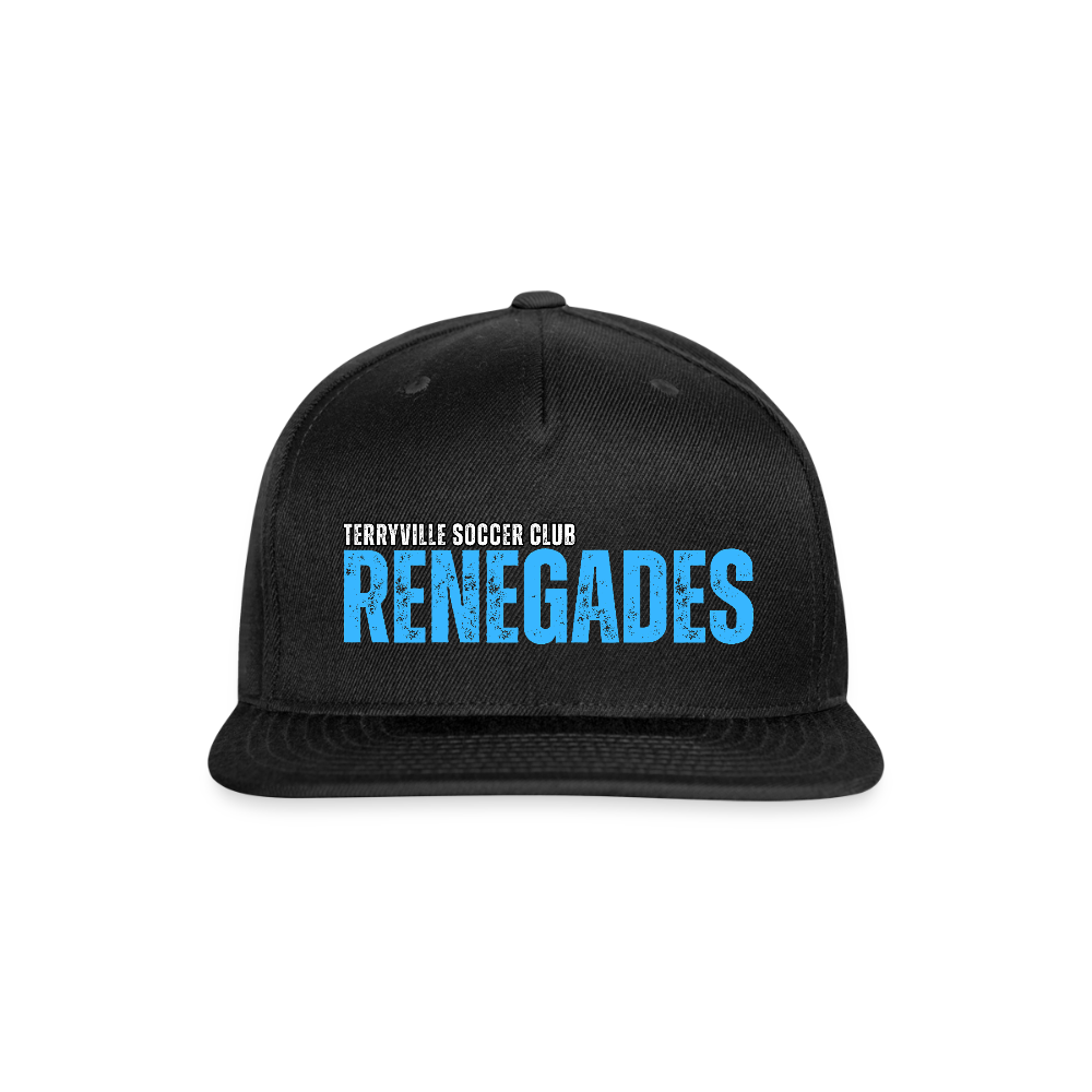 Snapback Baseball Cap - black