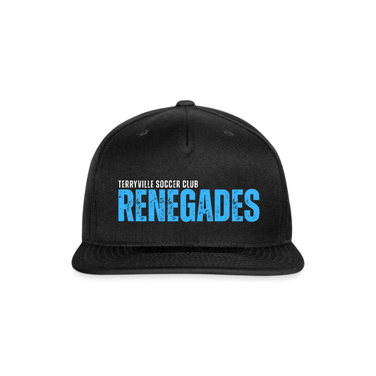 Snapback Baseball Cap - black