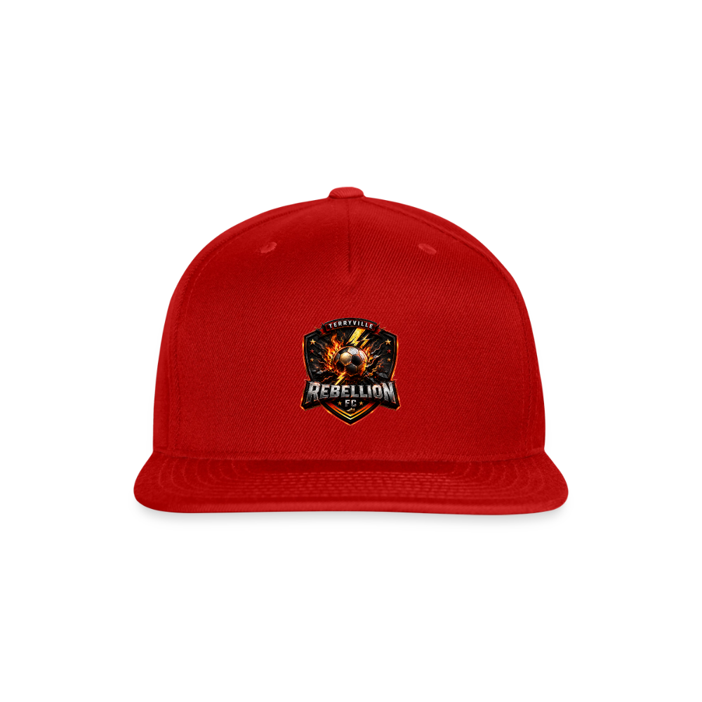 Snapback Baseball Cap - red