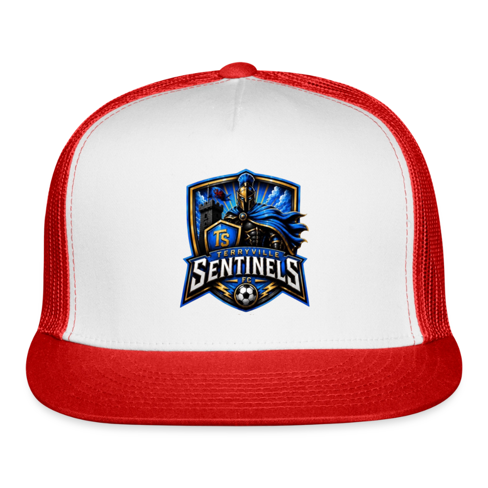 Trucker Hat - white/red