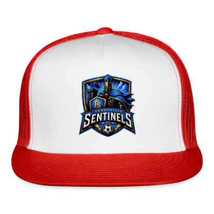 Trucker Hat - white/red