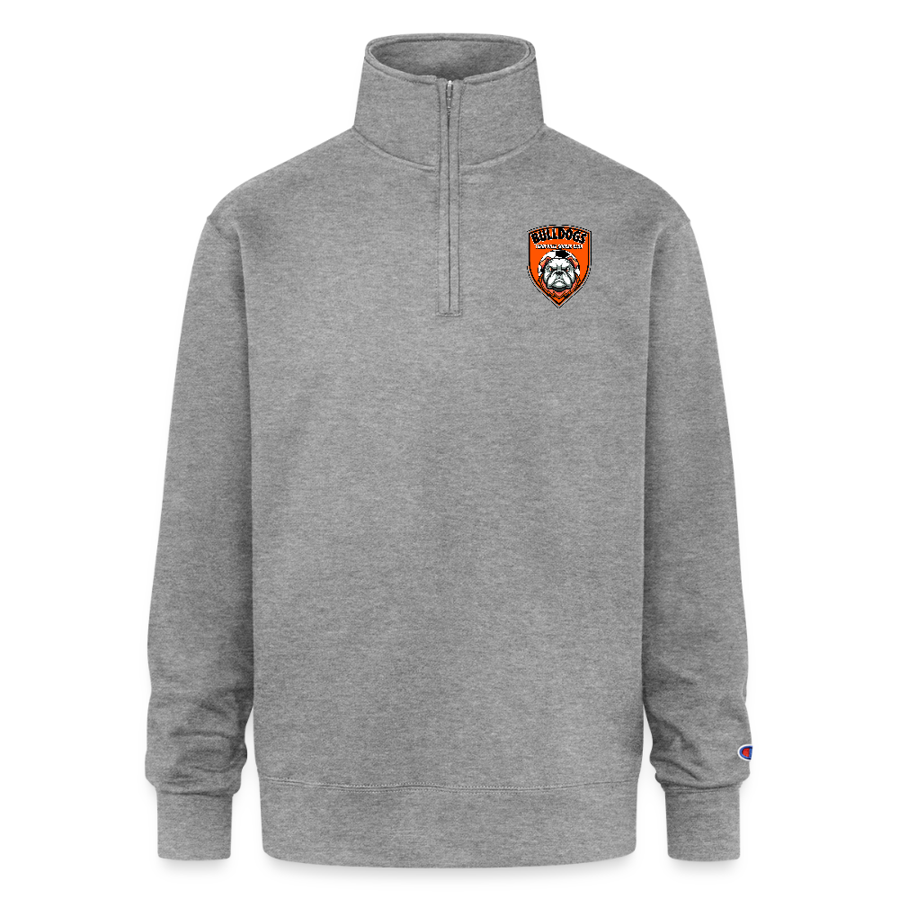 Champion Unisex 1/4 Zip Pullover Sweatshirt - heather gray