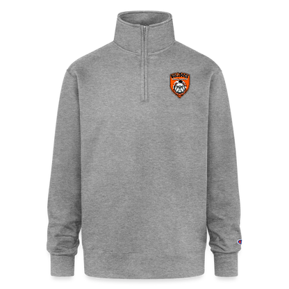 Champion Unisex 1/4 Zip Pullover Sweatshirt - heather gray