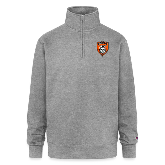 Champion Unisex 1/4 Zip Pullover Sweatshirt - heather gray