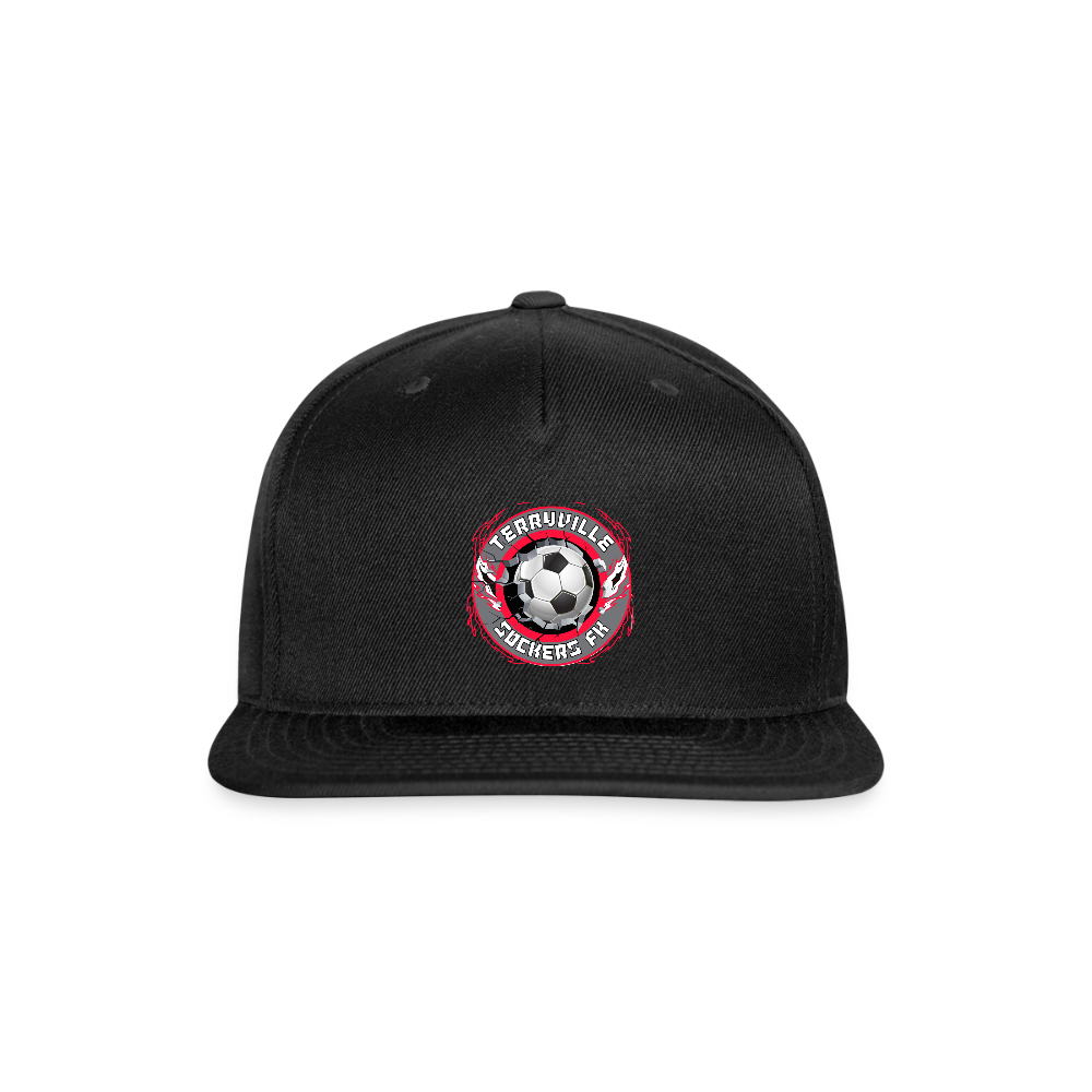 Snapback Baseball Cap - black