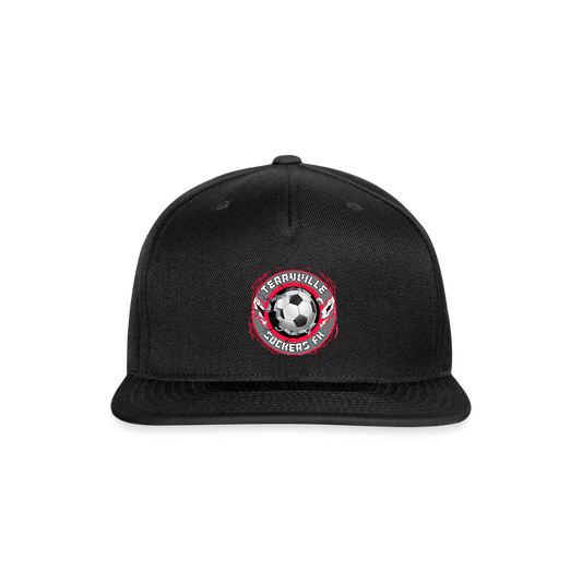 Snapback Baseball Cap - black