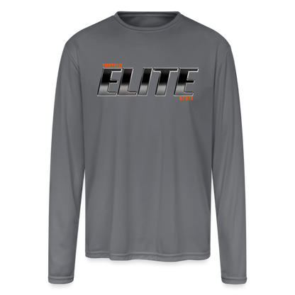 Men's Moisture Wicking Performance Long Sleeve T-Shirt - gray