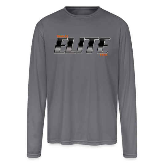 Men's Moisture Wicking Performance Long Sleeve T-Shirt - gray