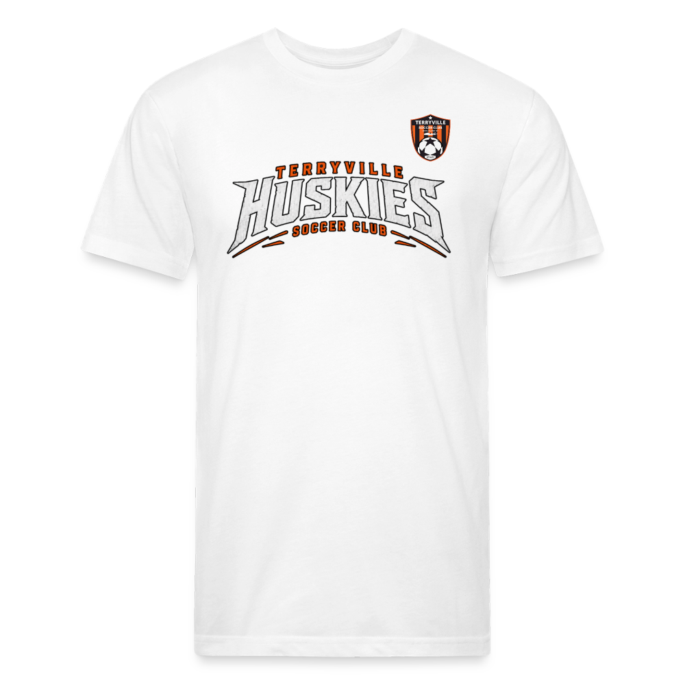 Fitted Cotton/Poly T-Shirt by Next Level - white