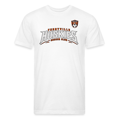 Fitted Cotton/Poly T-Shirt by Next Level - white