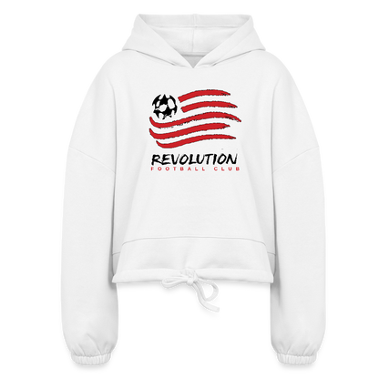 Women’s Cropped Hoodie - white