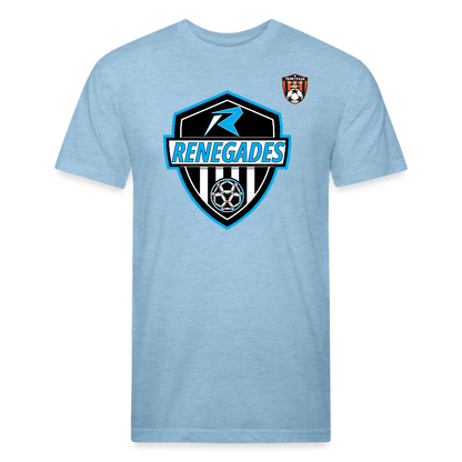 Fitted Cotton/Poly T-Shirt by Next Level - heather blue