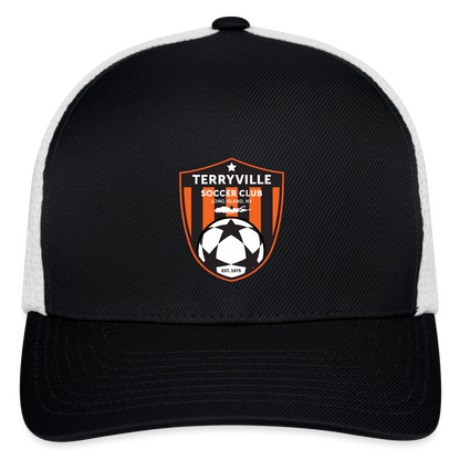 Flexfit Fitted Hat - black/white