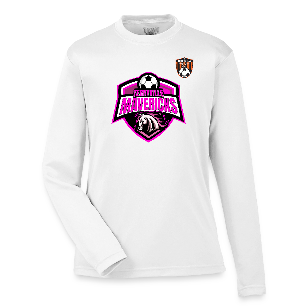 Youth Zone Performance Long-Sleeve T-Shirt - white