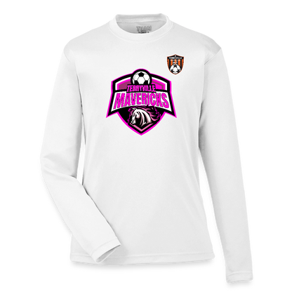 Youth Zone Performance Long-Sleeve T-Shirt - white