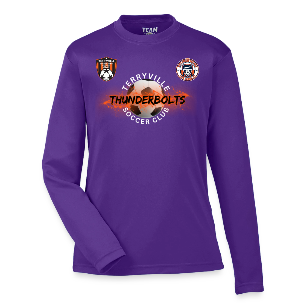 Youth Zone Performance Long-Sleeve T-Shirt - purple