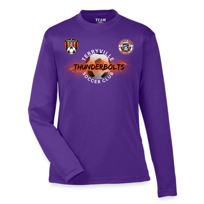 Youth Zone Performance Long-Sleeve T-Shirt - purple