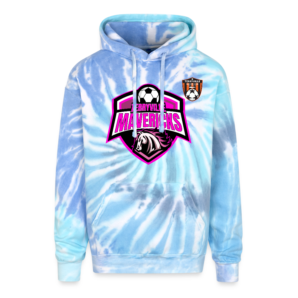 Adult Tie Dye Hoodie - blue lagoon