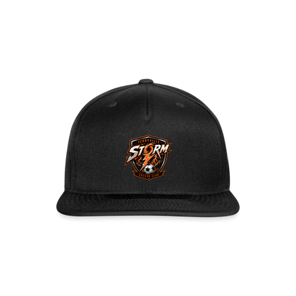 Snapback Baseball Cap - black