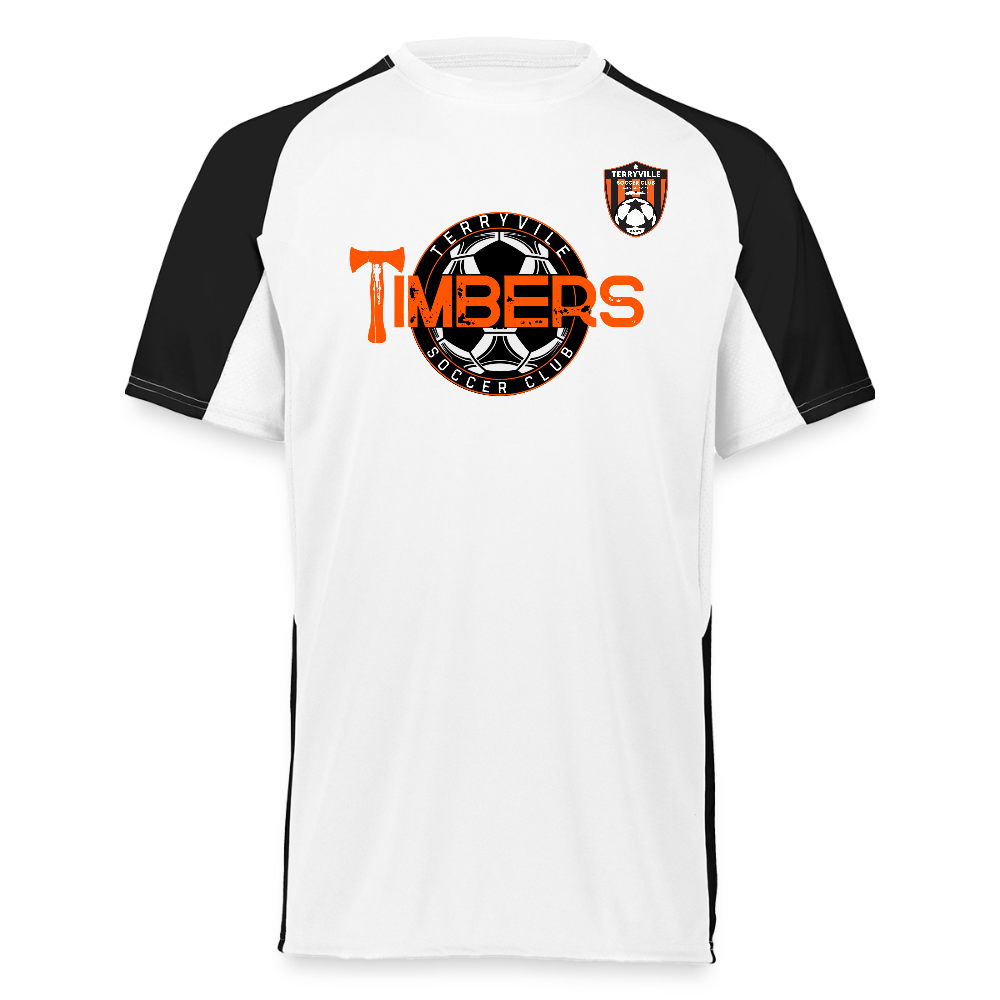 Augusta Sportswear Adult Cutter Jersey - white/black