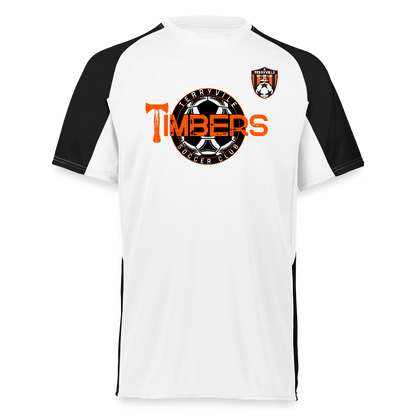 Augusta Sportswear Adult Cutter Jersey - white/black
