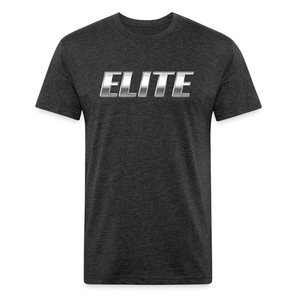 Fitted Cotton/Poly T-Shirt by Next Level - heather black
