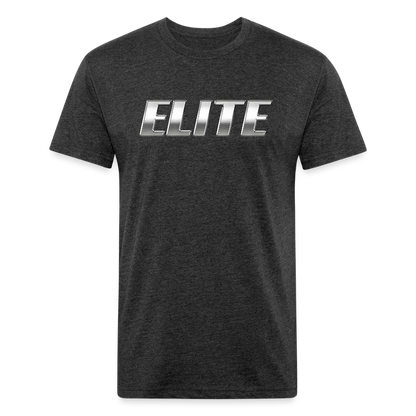 Fitted Cotton/Poly T-Shirt by Next Level - heather black