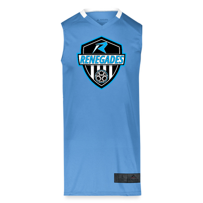Adult Step-Back Basketball Jersey - columbia blue/white 
