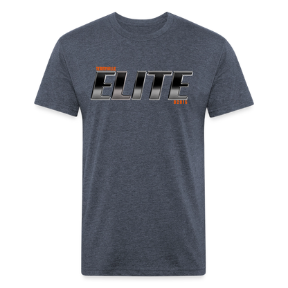 Fitted Cotton/Poly T-Shirt by Next Level - heather navy