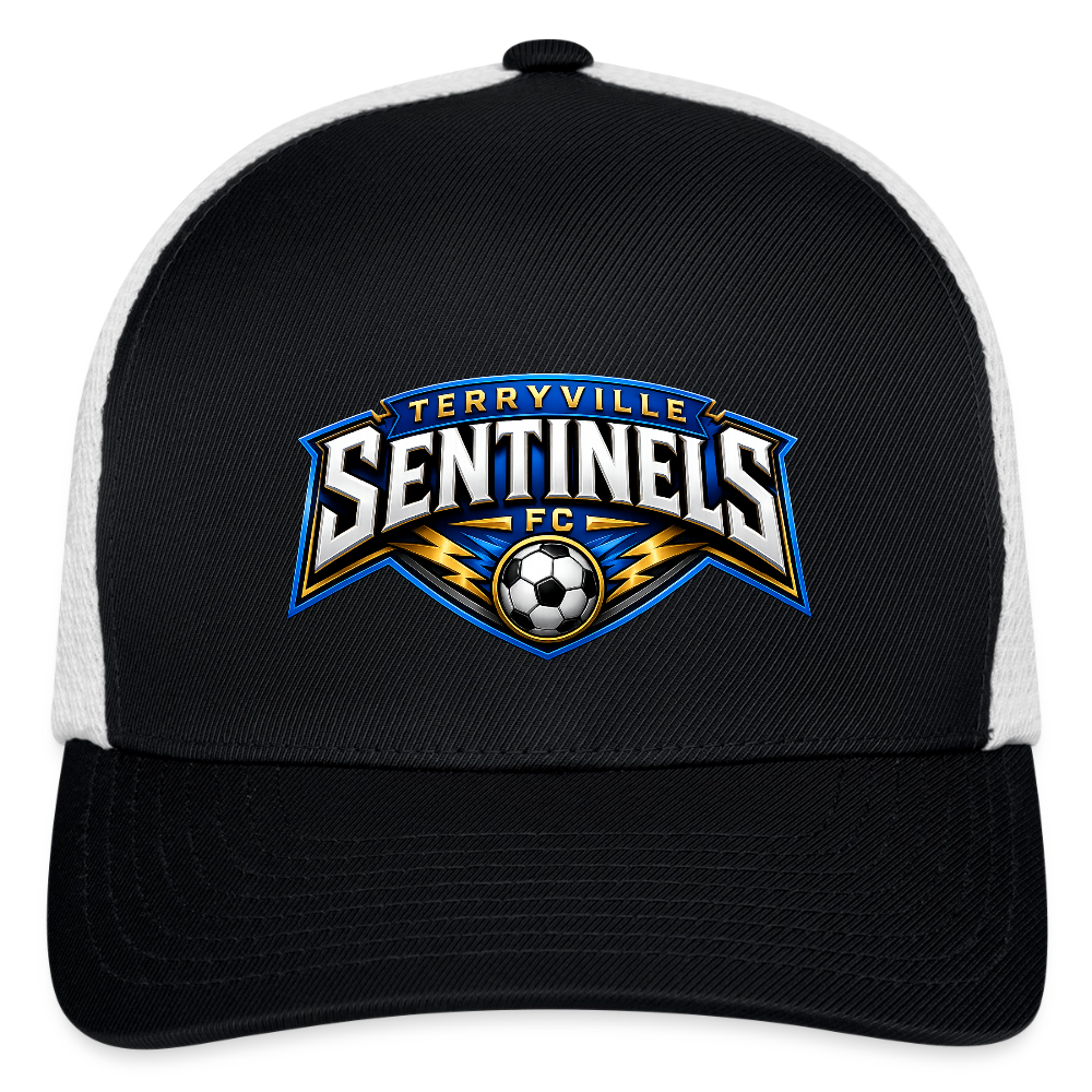 Flexfit Fitted Baseball Cap - black/white